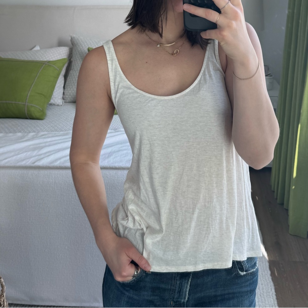 Calypso St. Barth Cream Tank Top